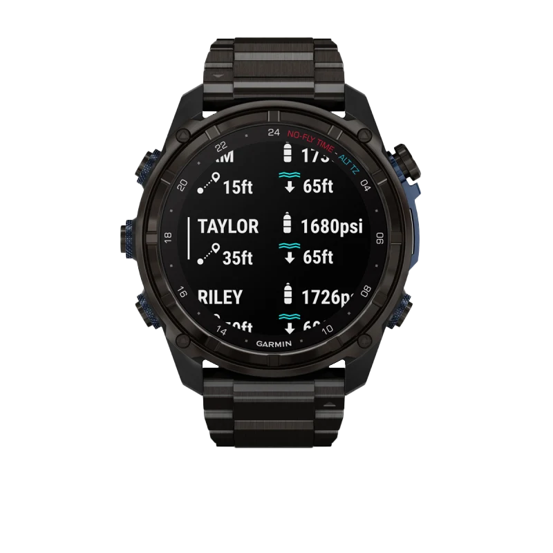 Garmin Descent Mk3i 51 mm carbon gray DLC titanium dive computer with DLC titanium band