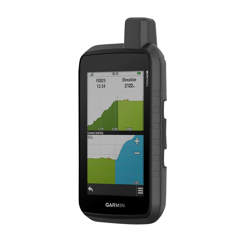 Garmin Montana 710 rugged outdoor GPS touchscreen navigator in black