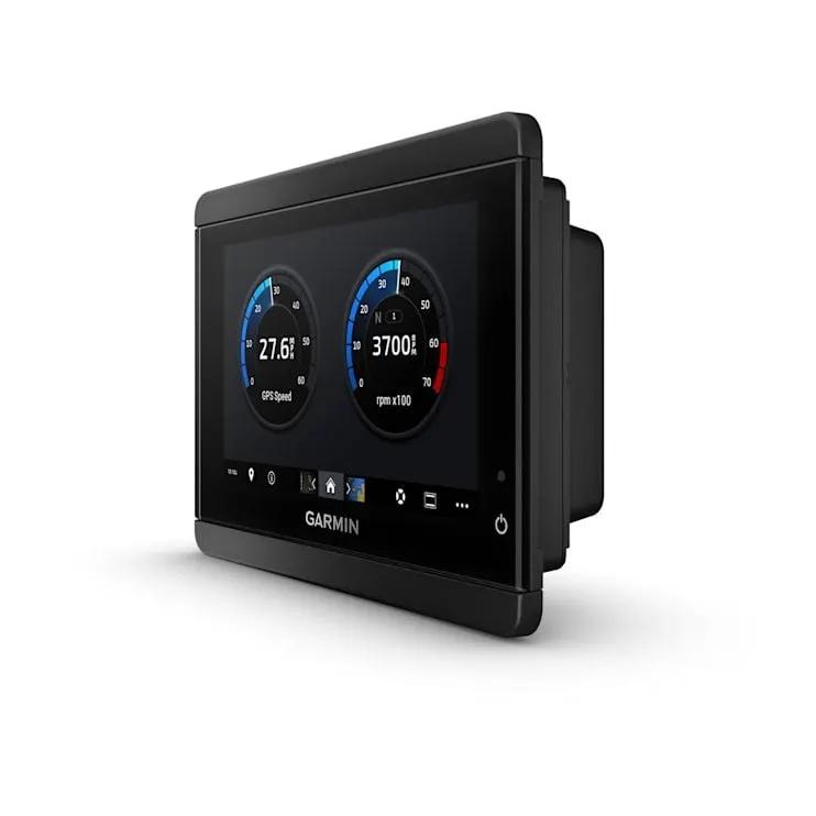 Garmin TD 50 touchscreen display, black marine unit with dual gauge readouts