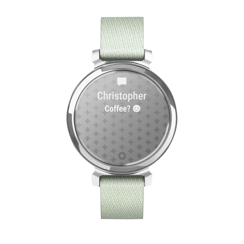 Garmin Lily 2 Classic, Silver with Sage Gray Nylon Band (Garmin Certified Refurbished) by Garmin