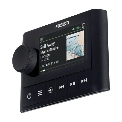 Garmin Fusion Apollo MS-ERX400 wired marine remote with Ethernet connectivity, black display