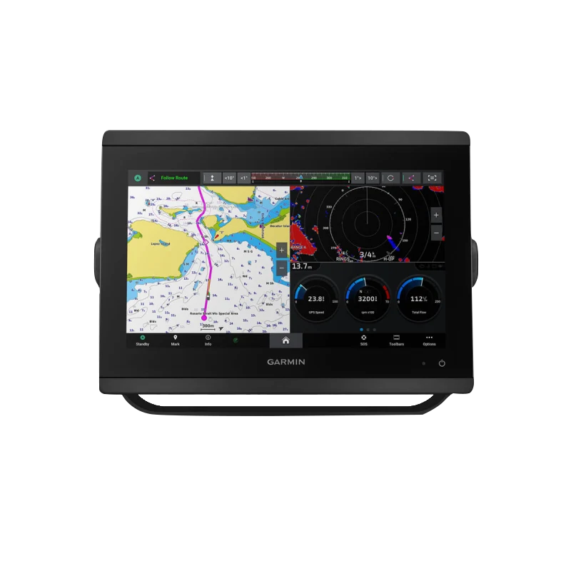 Garmin GPSMAP 8412 black marine chartplotter with worldwide basemap
