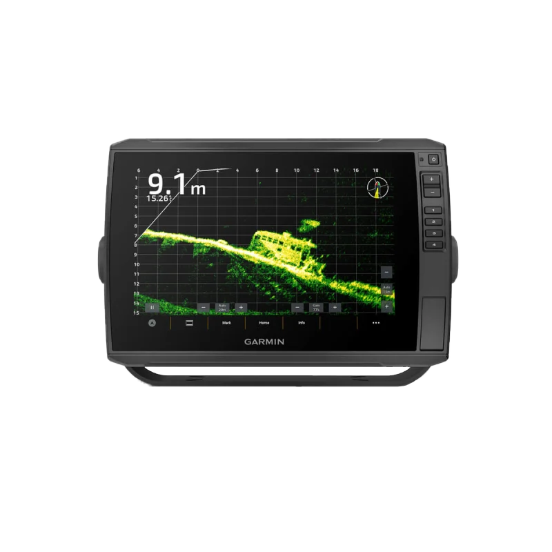 Garmin ECHOMAP Ultra 2 10-inch marine chartplotter with GT56UHD-TM transducer.