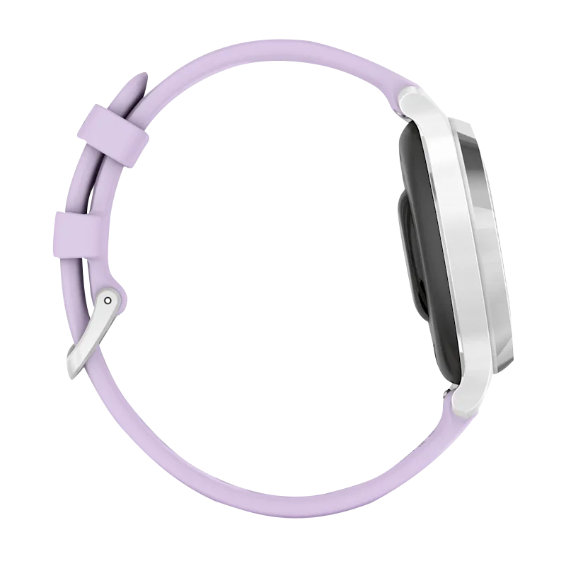 Garmin Lily 2 Active, Silver with Purple Jasmine Silicone Band (010-02891-01) by Garmin
