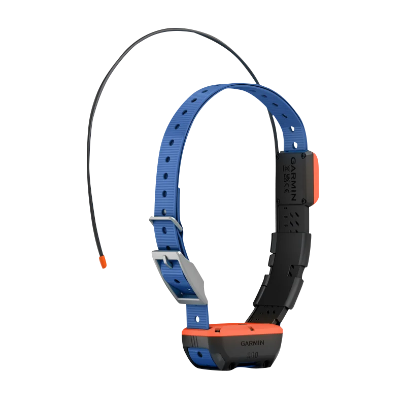 Garmin Alpha T 20 dog collar, GPS tracking collar in blue/black with orange accents