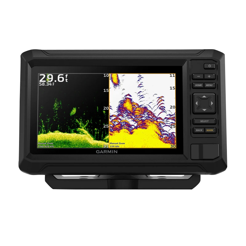Garmin ECHOMAP UHD2 7-inch cv marine chartplotter with split-screen sonar display