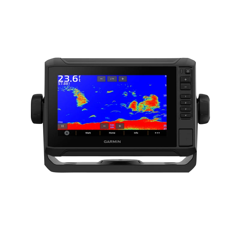 Garmin ECHOMAP UHD2 7-inch sv marine chartplotter with black housing and color display, model 73sv