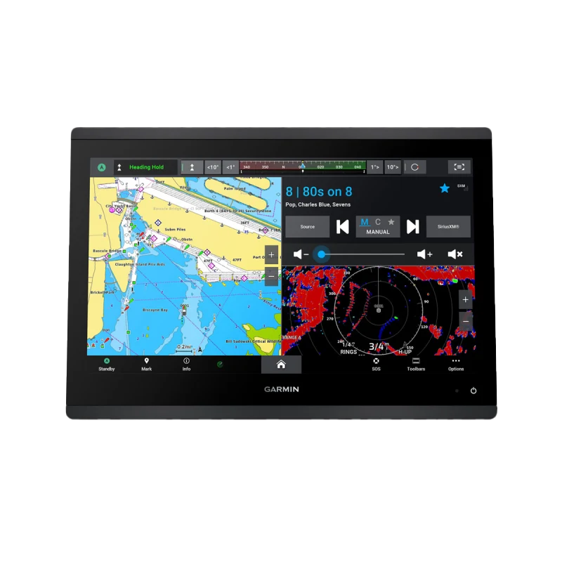 Garmin GPSMAP 1643 Non-sonar marine chartplotter with mapping, black display unit