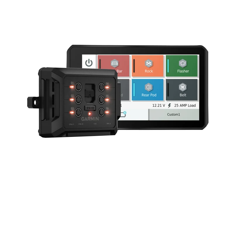 Garmin PowerSwitch control unit and Garmin touchscreen display, Certified Refurbished two-item kit