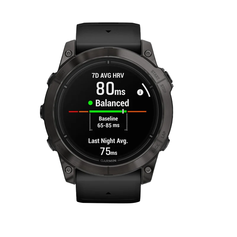 Garmin Epix Pro (Gen 2), 51 mm Sapphire Edition Carbon Gray DLC Titanium with Black Band (010-02804-00) by Garmin