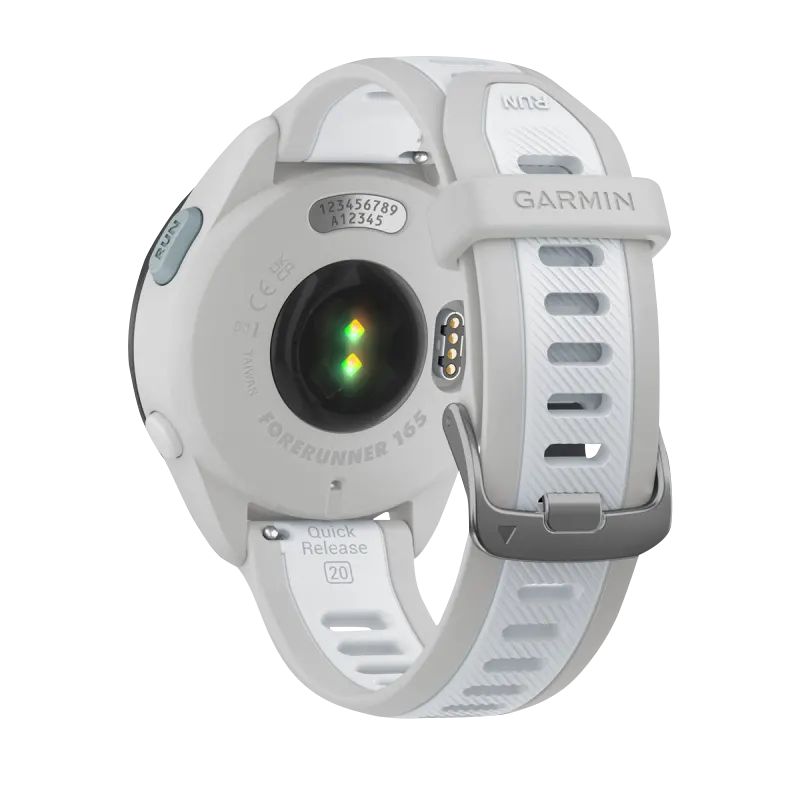 Garmin Forerunner 165 Music smartwatch with Mist Gray/Whitestone band (010-02863-31)