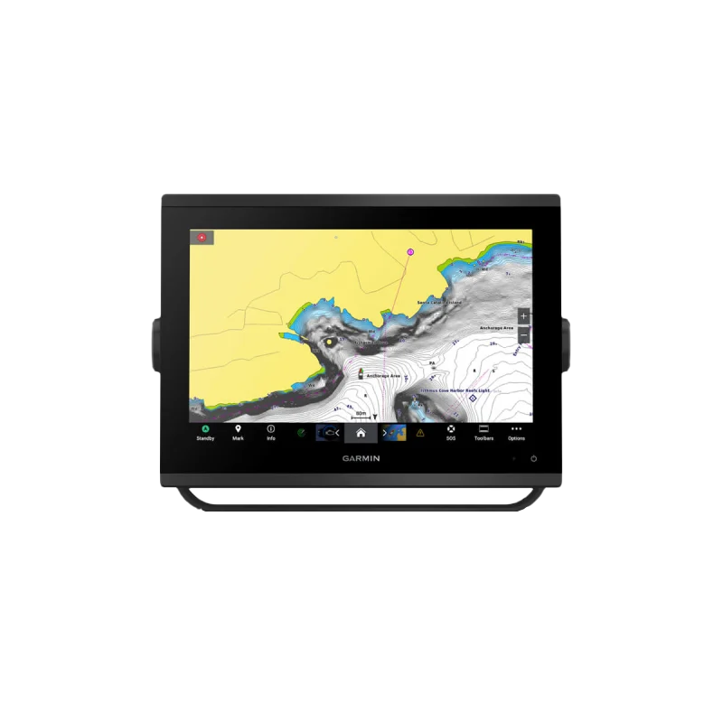 Garmin GPSMAP 1223 marine chartplotter with worldwide basemap, non-sonar, black unit