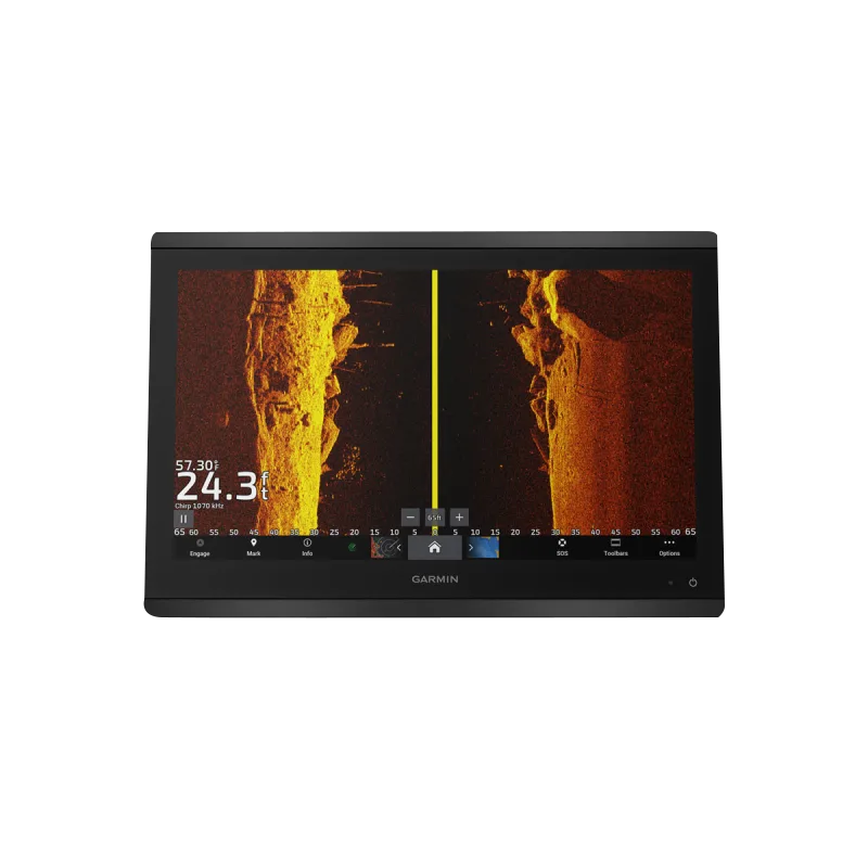 Garmin GPSMAP 8616xsv marine chartplotter with mapping and sonar, black display