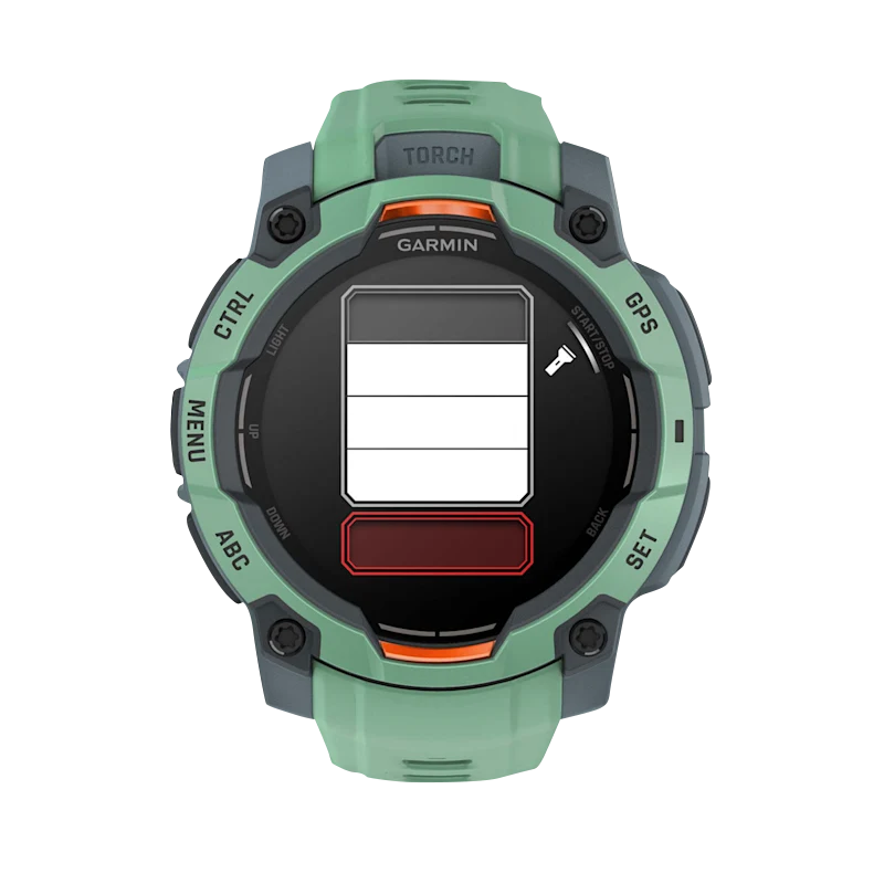 Garmin Instinct 3 AMOLED smartwatch, 45mm Neo Tropic with mint-green Neo Tropic Band