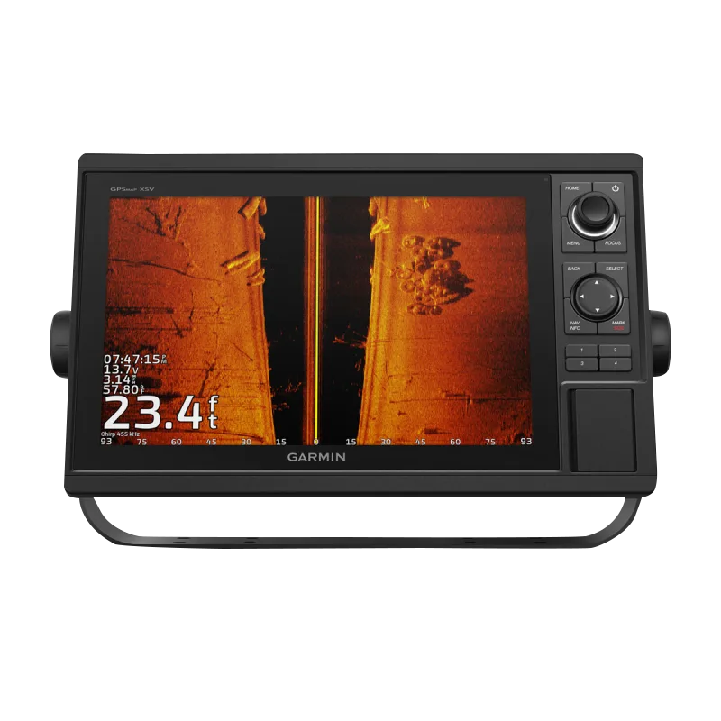 Garmin GPSMAP 1242xsv marine chartplotter without transducer, model 010-01741-50, black display unit