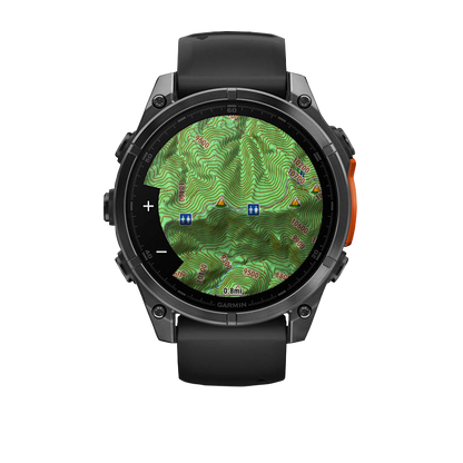 Garmin Fenix 8, 51 mm AMOLED, Slate Gray with Black Silicone Band (010-02905-00) by Garmin