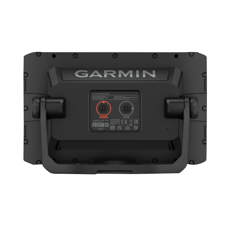 Garmin ECHOMAP UHD2 7-inch cv chartplotter back view, black