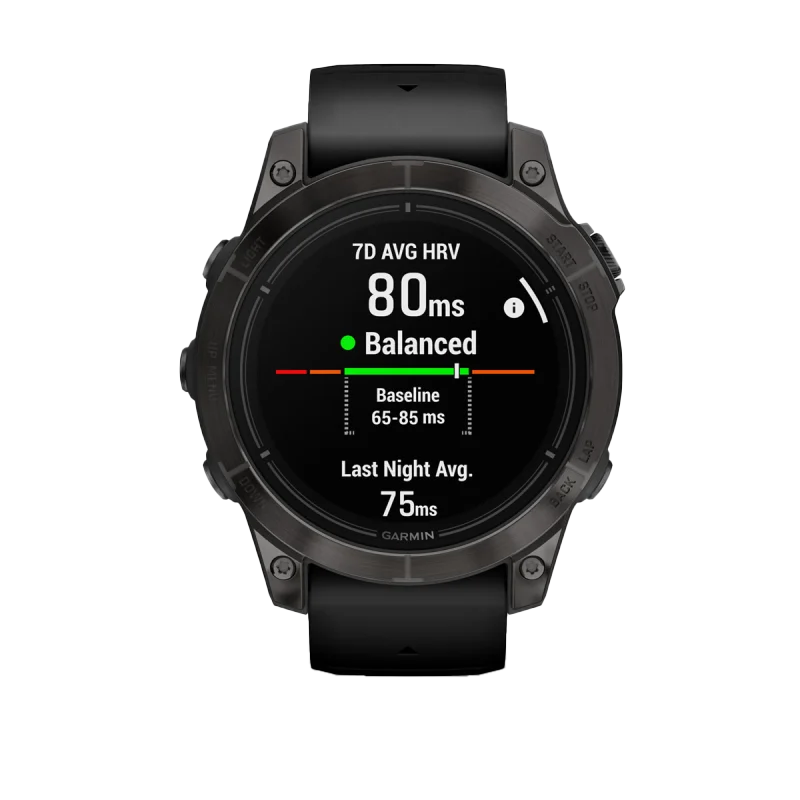 Garmin Epix Pro Gen 2 smartwatch, 47 mm Sapphire Edition, carbon gray DLC titanium case with black band