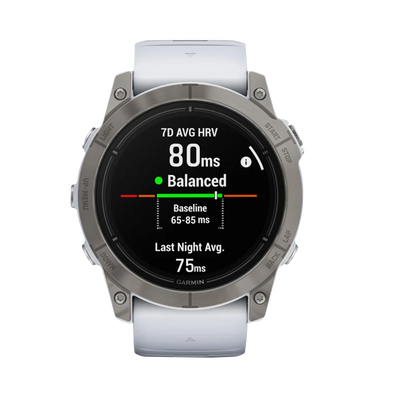 Garmin Epix Pro (Gen 2), 51 mm Sapphire Edition Titanium with Whitestone Band (010-02804-10) by Garmin