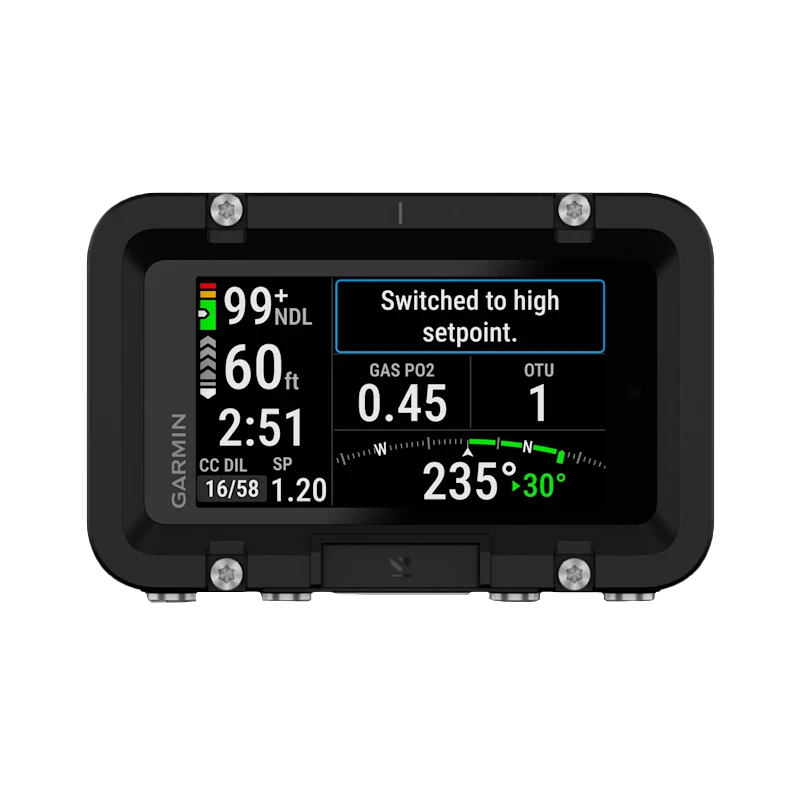 Garmin Descent X50i Premium Dive Computer with black rugged housing