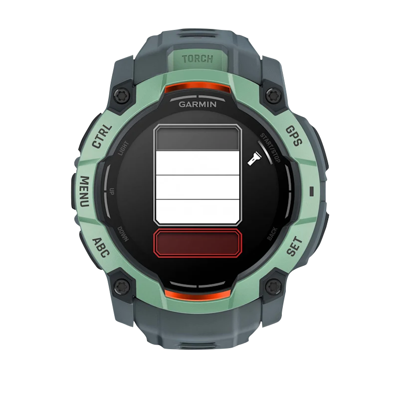 Garmin Instinct 3 AMOLED smartwatch, 50mm Neo Tropic with Twilight Band