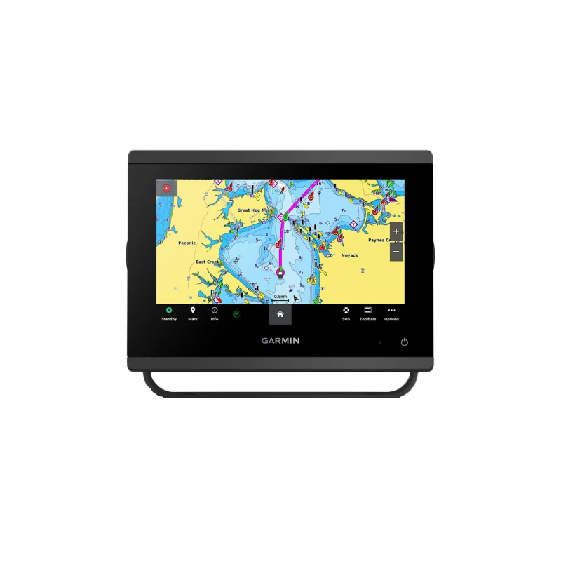 Garmin GPSMAP 723xsv black marine chartplotter with SideVü/ClearVü CHIRP sonar and worldwide basemap