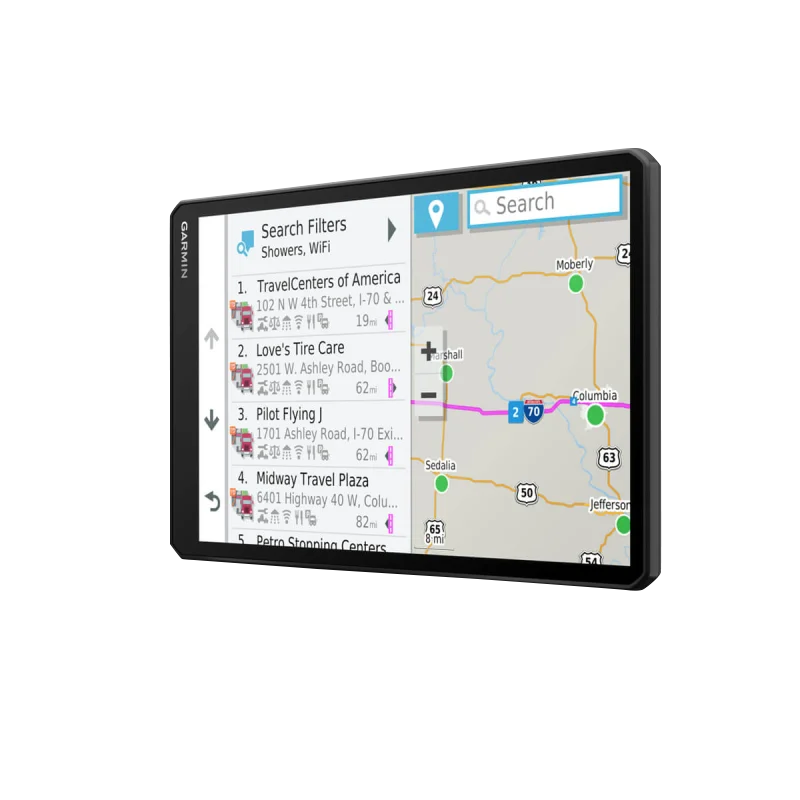 Garmin Dezl OTR1000 trucking GPS navigator, black 10-inch display, certified refurbished