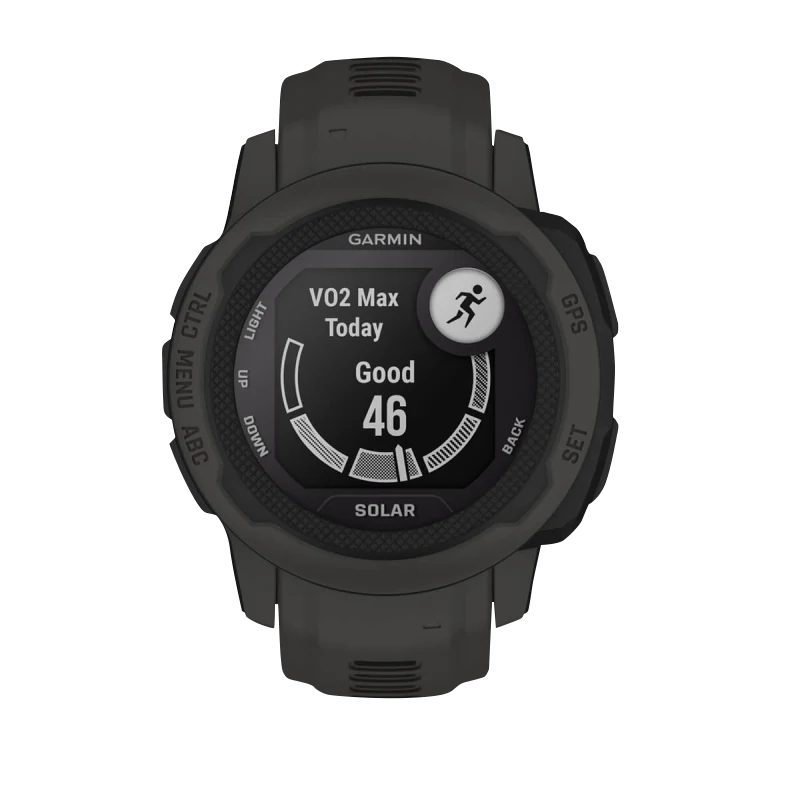 Garmin Instinct 2S Solar, Graphite (Garmin Certified Refurbished) by Garmin