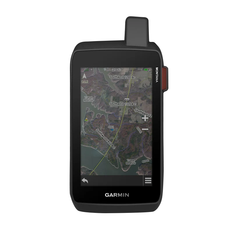 Garmin Montana 760i rugged GPS touchscreen navigator with inReach, 8MP camera, black handheld