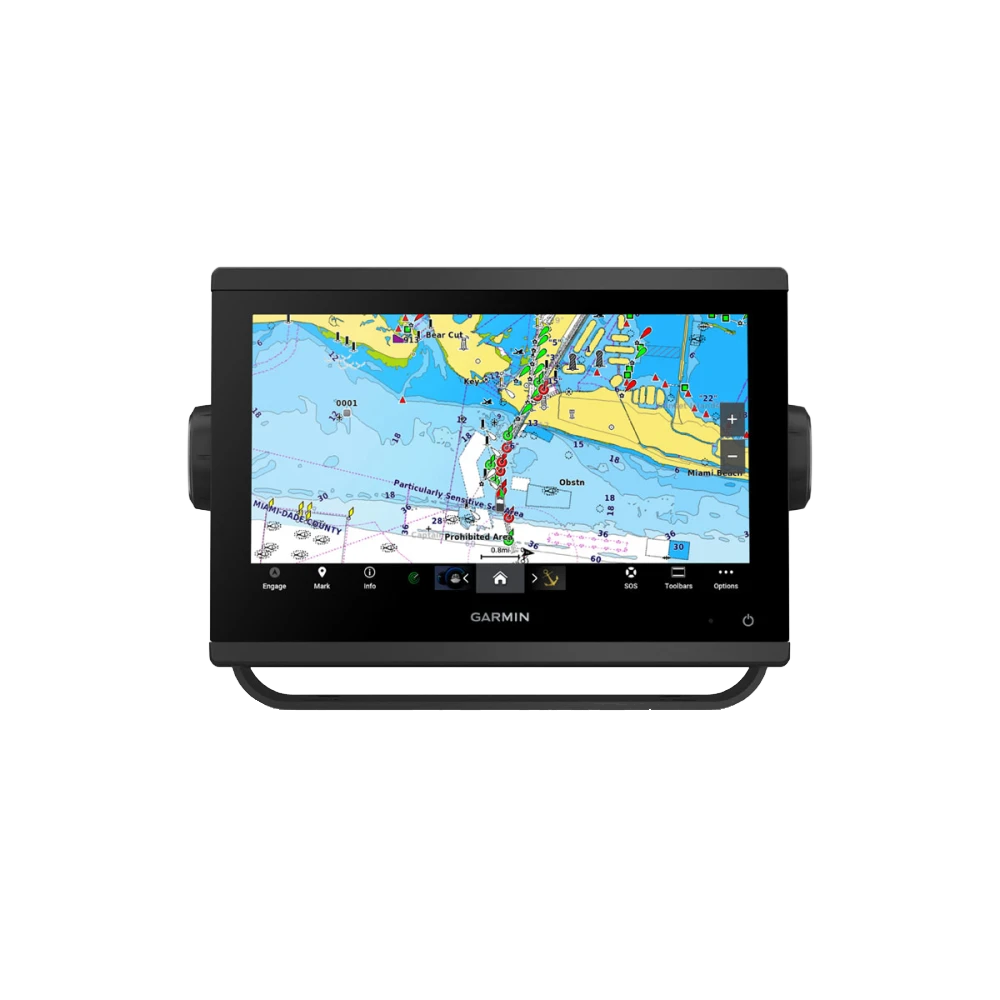 Garmin GPSMAP 943xsv marine chartplotter with GMR 18 HD3 radome, black display unit