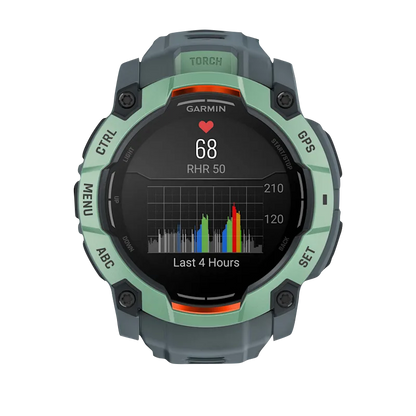 Garmin Instinct 3 AMOLED, (50mm) Neo Tropic with Twilight Band (010-03020-01) by Garmin