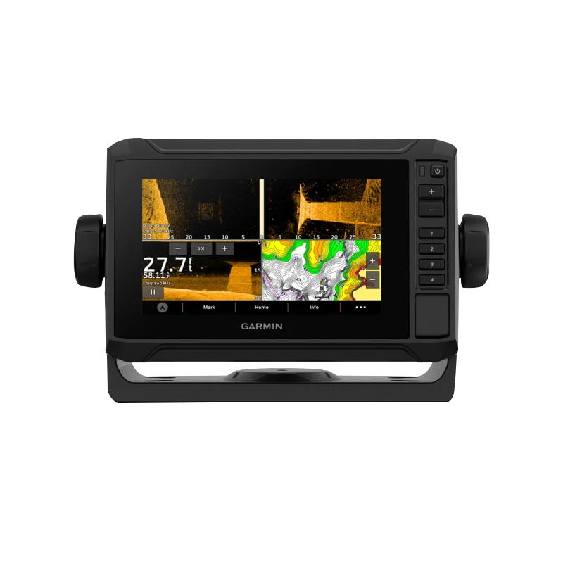 Garmin ECHOMAP UHD2 6-inch sv chartplotter in black with GT54UHD-TM transducer and Navionics+ U.S. Coastal & Great Lakes