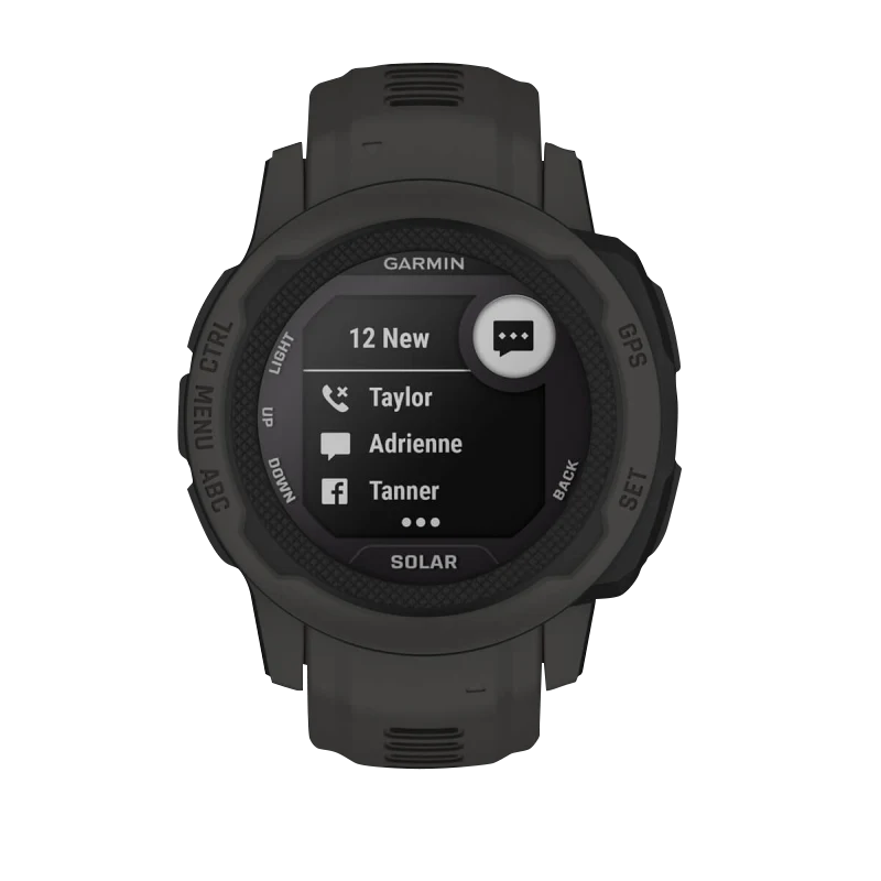 Garmin Instinct 2S Solar, Graphite (Garmin Certified Refurbished) by Garmin