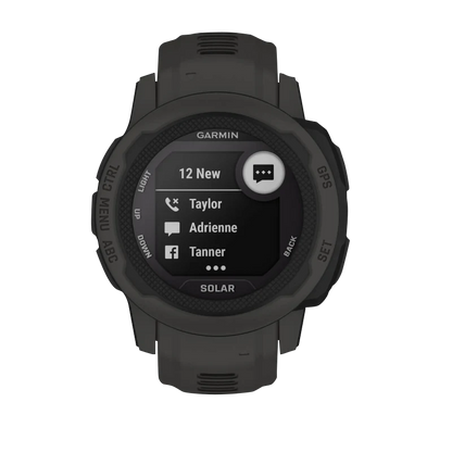 Garmin Instinct 2S Solar, Graphite (Garmin Certified Refurbished) by Garmin