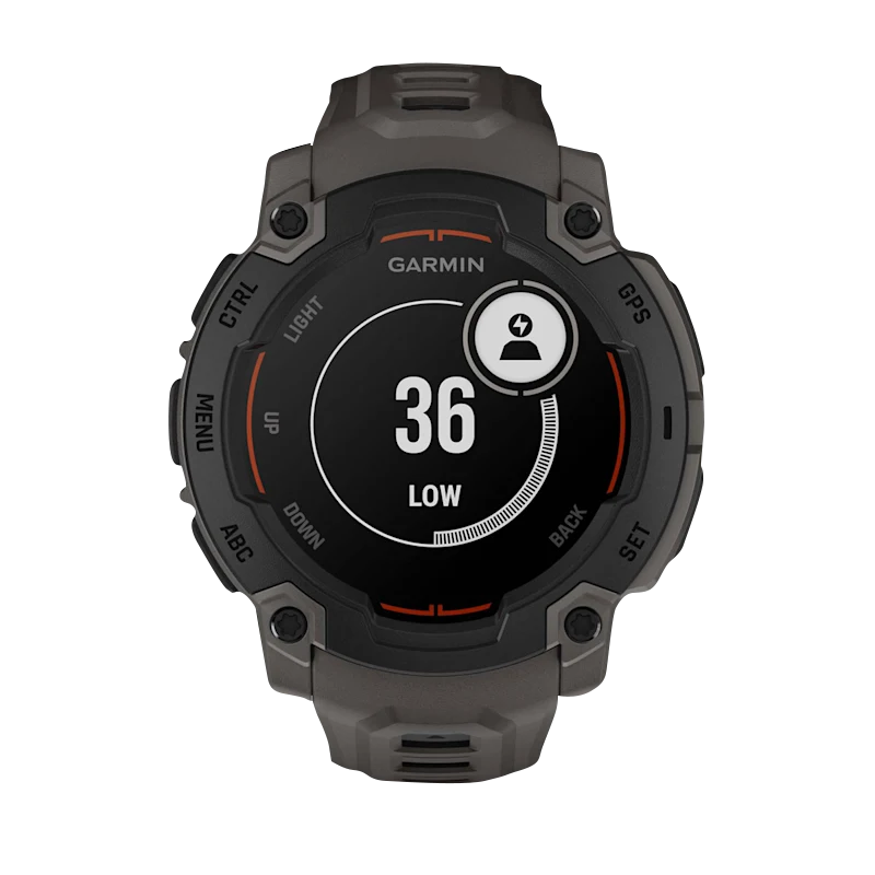 Garmin Instinct E 45mm smartwatch with charcoal band