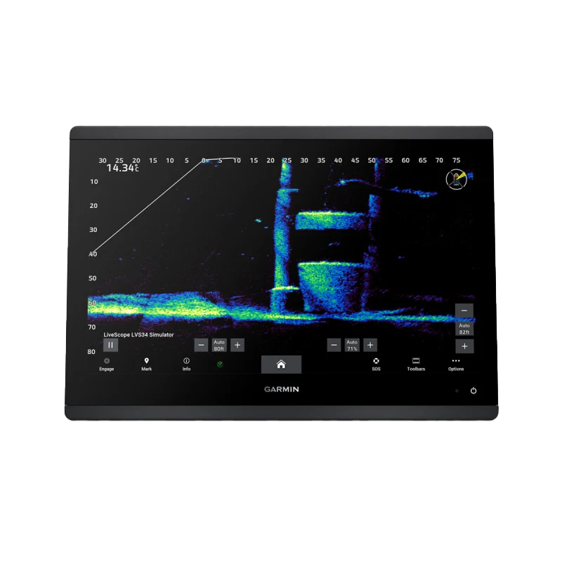 Garmin GPSMAP 1623xsv marine chartplotter with SideVü, ClearVü, CHIRP sonar and worldwide basemap