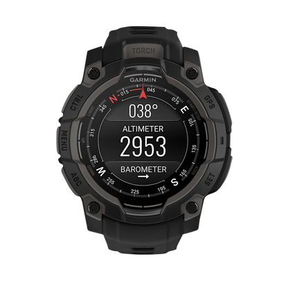 Garmin Instinct 3 AMOLED, (45mm) Black with Black Band (010-02936-00) by Garmin
