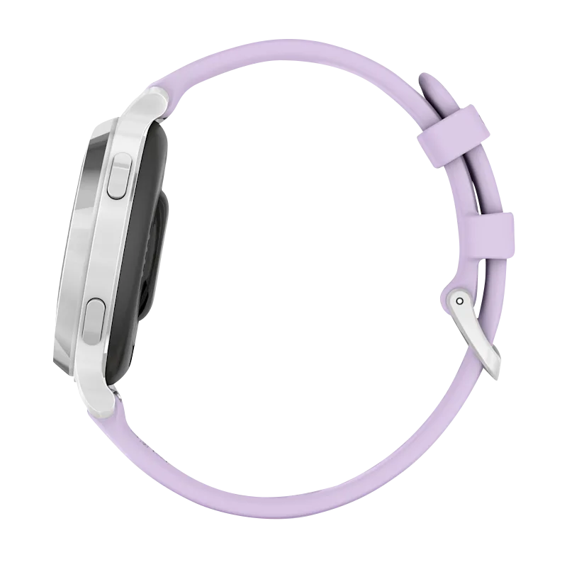 Garmin Lily 2 Active, Silver with Purple Jasmine Silicone Band (010-02891-01) by Garmin