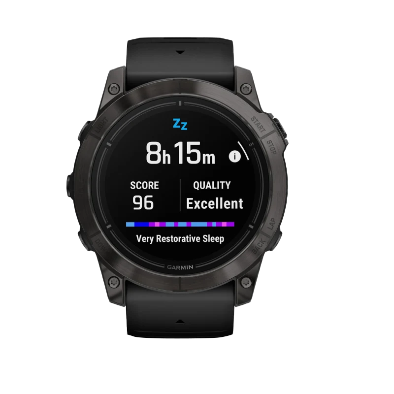 Garmin Epix Pro (Gen 2), 51 mm Sapphire Edition Carbon Gray DLC Titanium with Black Band (010-02804-00) by Garmin