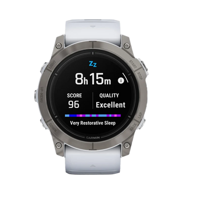 Garmin Epix Pro (Gen 2), 51 mm Sapphire Edition Titanium with Whitestone Band (010-02804-10) by Garmin
