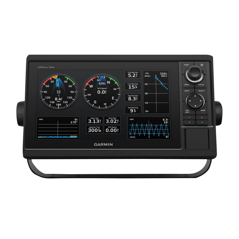 Garmin GPSMAP 1042xsv marine chartplotter with GT52HW-TM transducer; black bezel.