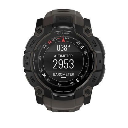 Garmin Instinct 3 AMOLED, (50mm) Black with Charcoal Band (010-03020-00) by Garmin