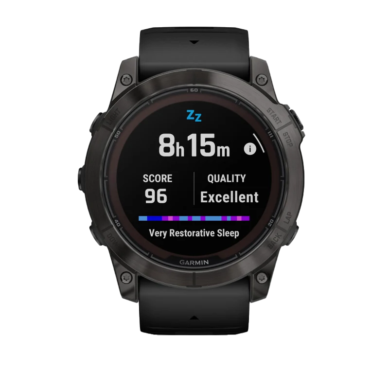 Garmin Fenix 7X Pro Sapphire Solar, Carbon Gray Titanium w/ Black Band (010-02778-10) by Garmin