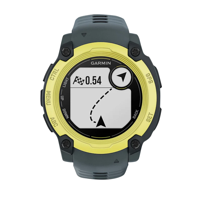 Garmin Instinct E smartwatch, 40mm electric lime bezel with Twilight Band