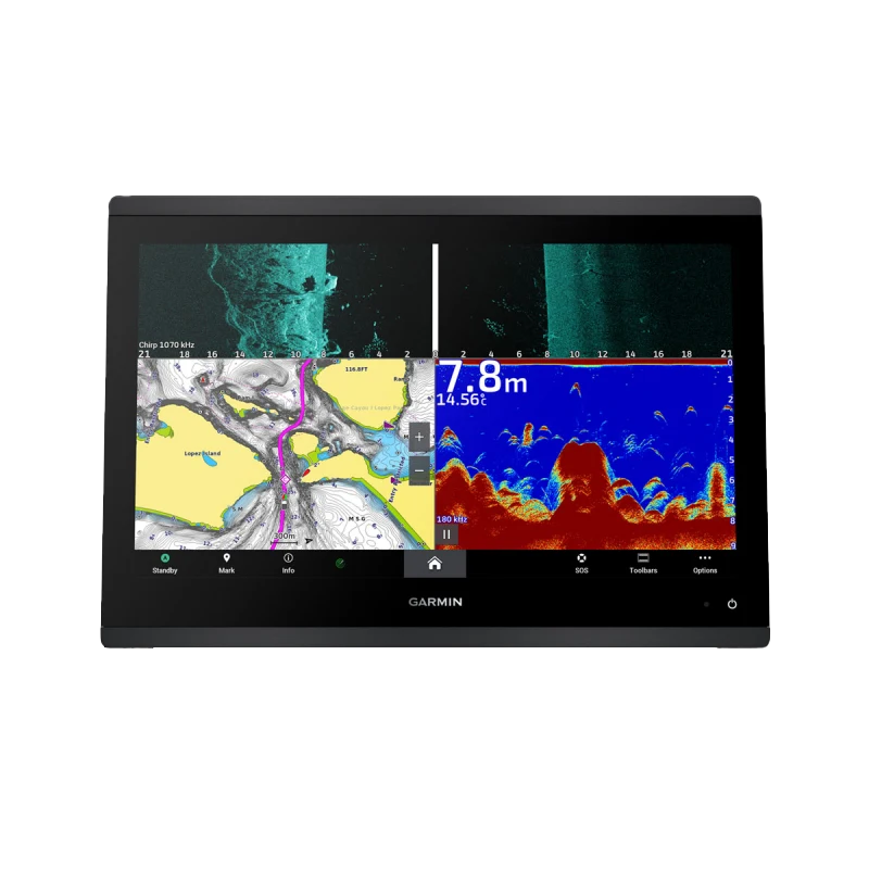 Garmin GPSMAP 1623xsv SideVü, ClearVü and Traditional CHIRP Sonar with Worldwide Basemap (010-02919-02) by Garmin