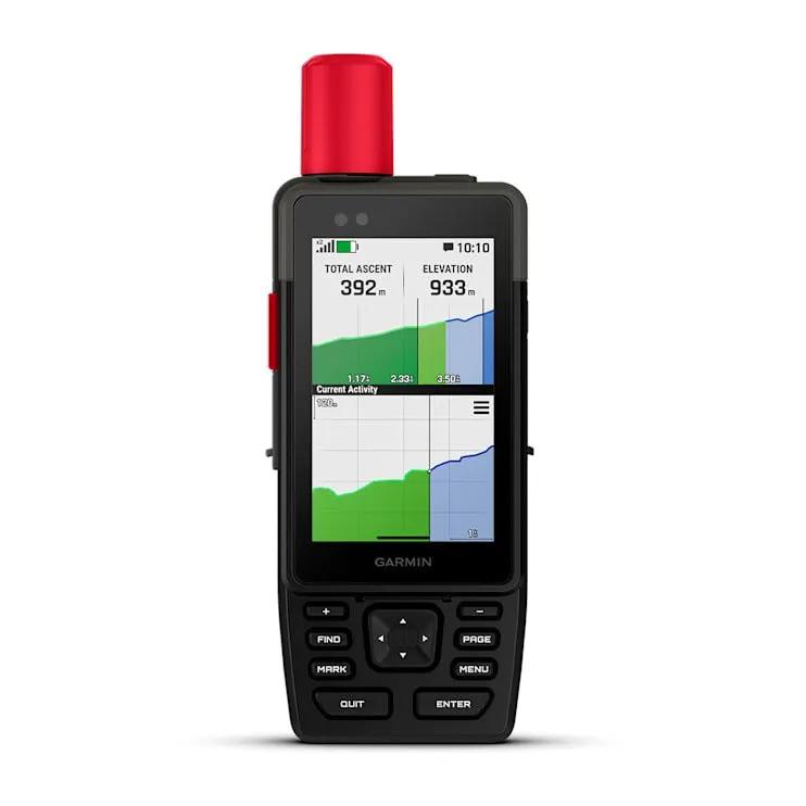 Garmin GPSMAP H1i Plus Premium handheld GPS with inReach Plus satellite tech, black with red antenna