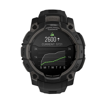 Garmin Instinct 3 AMOLED, (45mm) Black with Black Band (010-02936-00) by Garmin