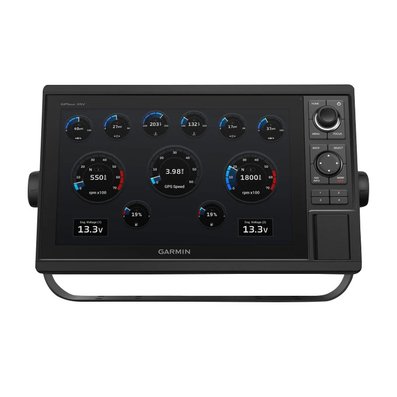 Garmin GPSMAP 1242xsv without transducer marine chartplotter, black with side control panel