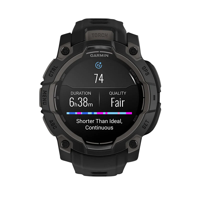 Garmin Instinct 3 AMOLED, (45mm) Black with Black Band (010-02936-00) by Garmin