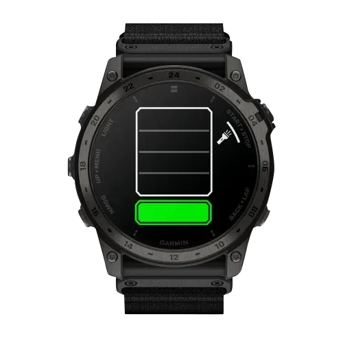 Garmin Tactix 7 AMOLED smartwatch, refurbished, black rugged bezel
